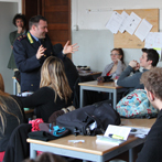 una lezione in aula al maffeo vegio