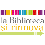 la scritta la biblioteca si rinnova